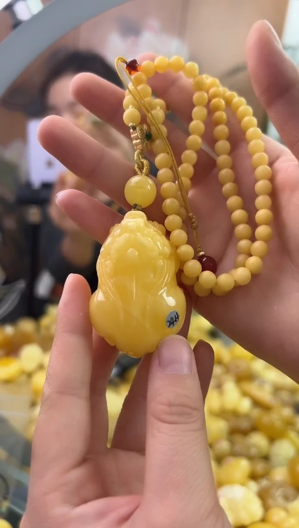 裸石琥珀未镶嵌琥珀蜜蜡吊坠