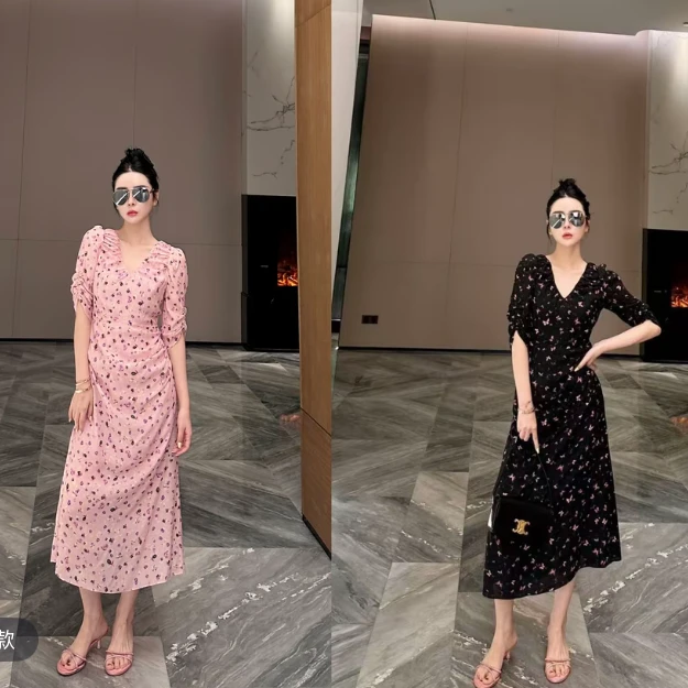 2025夏季新款桑蚕丝连衣裙