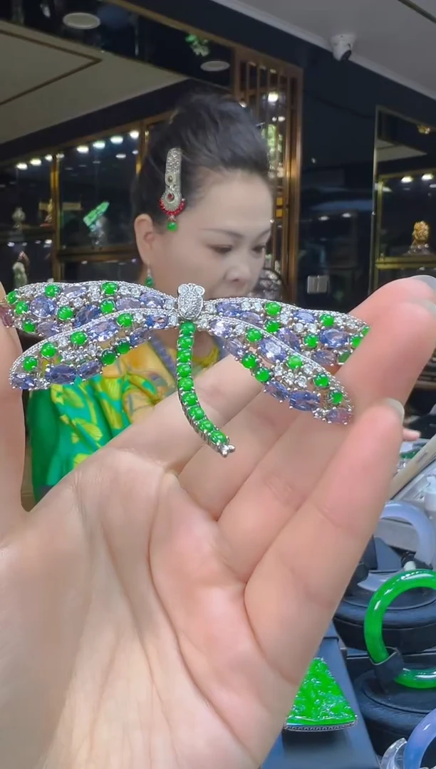 翡翠银S925镶嵌吊坠(不含链)116（多样性发其一）