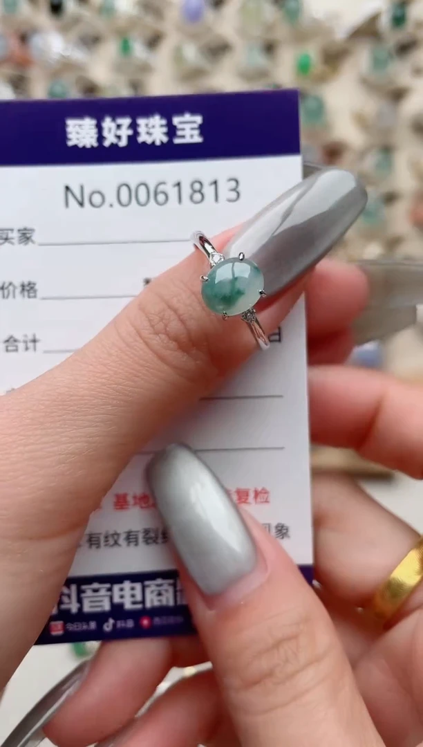 【闪购商品】翡翠戒指银S925镶嵌..........