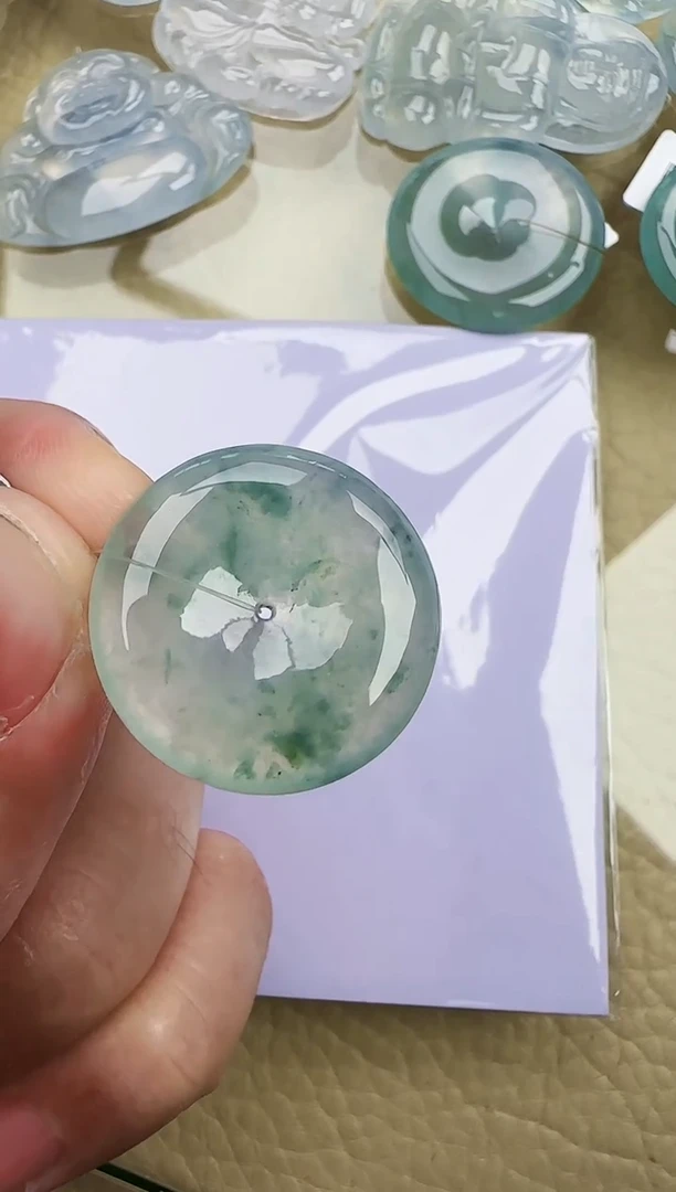 颈饰未镶嵌翡翠缅甸翡翠a货