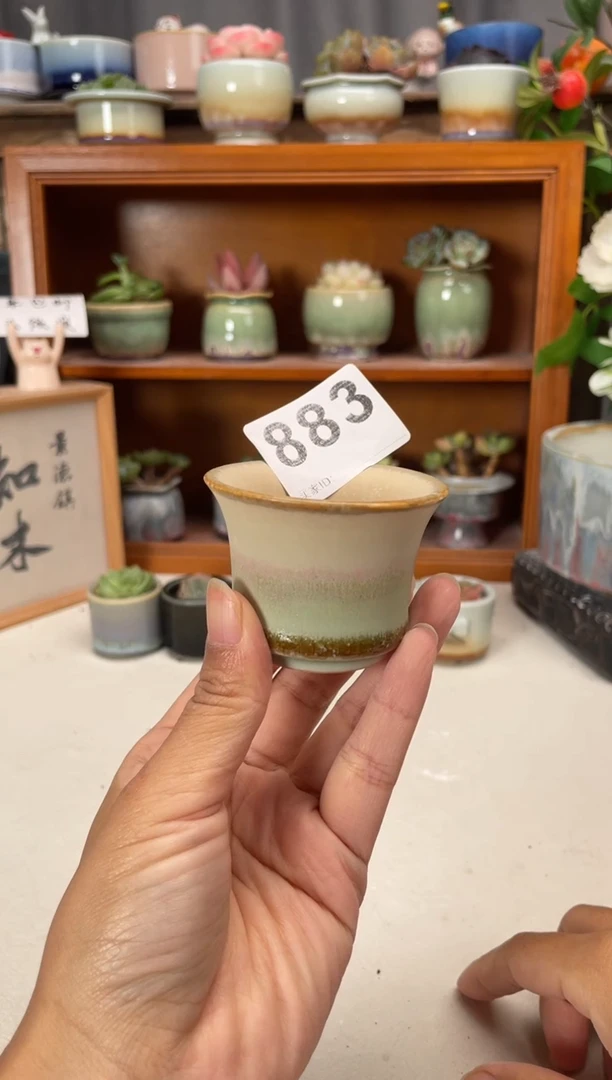 瓷片识*883知木小芳花盆