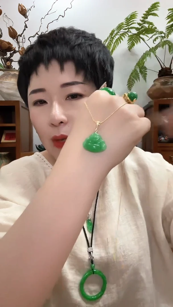 翡翠合金吊坠(赠链)253