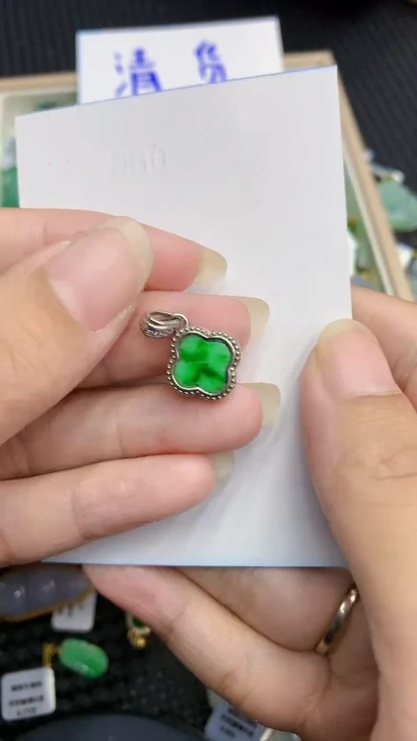 【闪购商品】翡翠颈饰银S925镶嵌            8