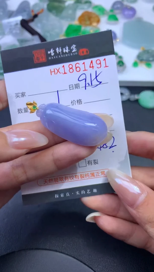 未镶嵌挂件翡翠芽?哈轩 挂件1