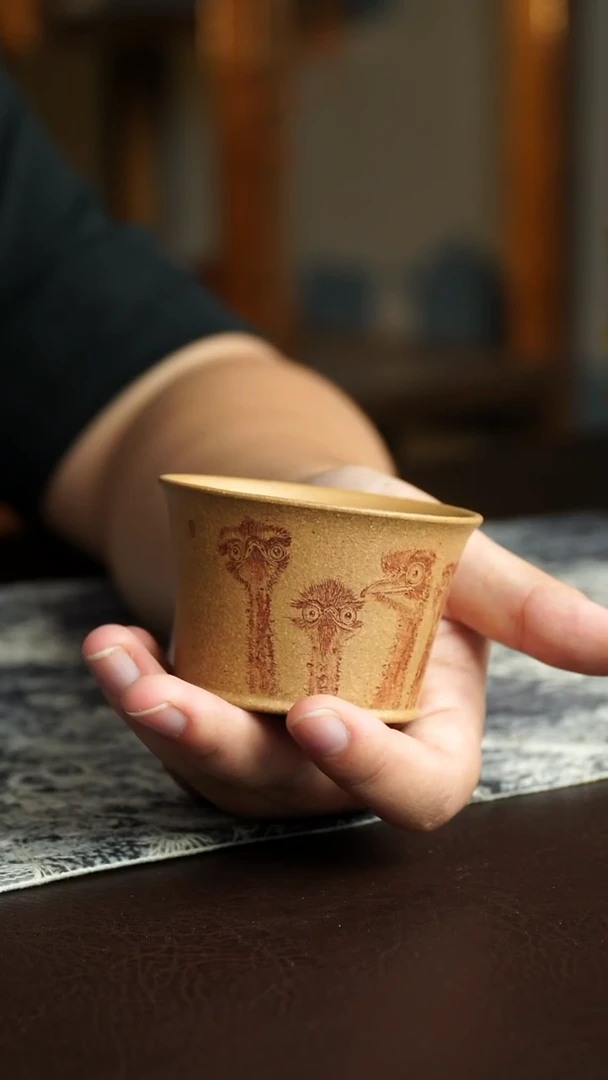 茶杯紫砂70号宜兴紫砂原矿作品