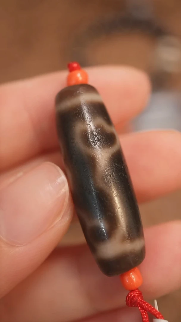 未镶嵌颈饰玛瑙/玉髓蚀花玛瑙珠定制编绳