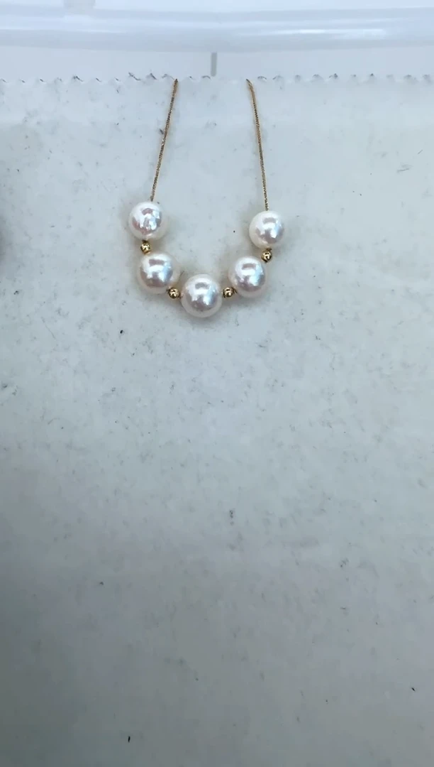 【闪购商品】海水珍珠颈饰18K金镶嵌项链