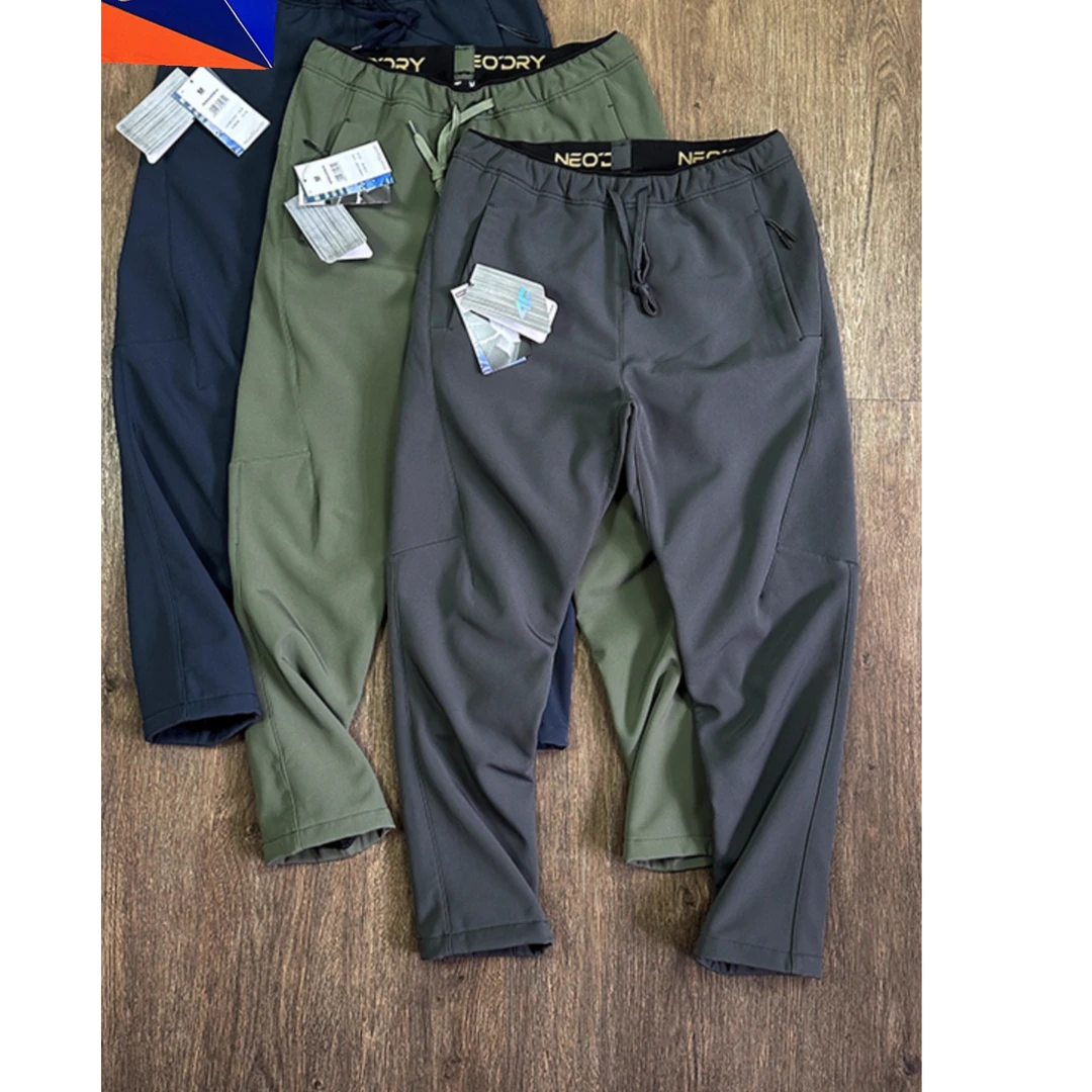 2026新款秋冬立体裁剪秋冬男士防风防水加绒保暖软壳裤直筒休闲裤