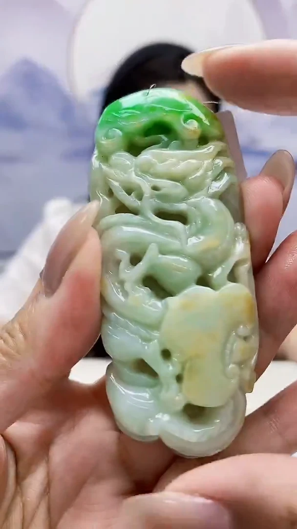 定制翡翠未镶嵌0405MM-毛货挂件7