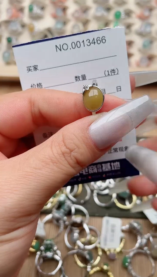 【闪购商品】翡翠戒指银S925镶嵌·