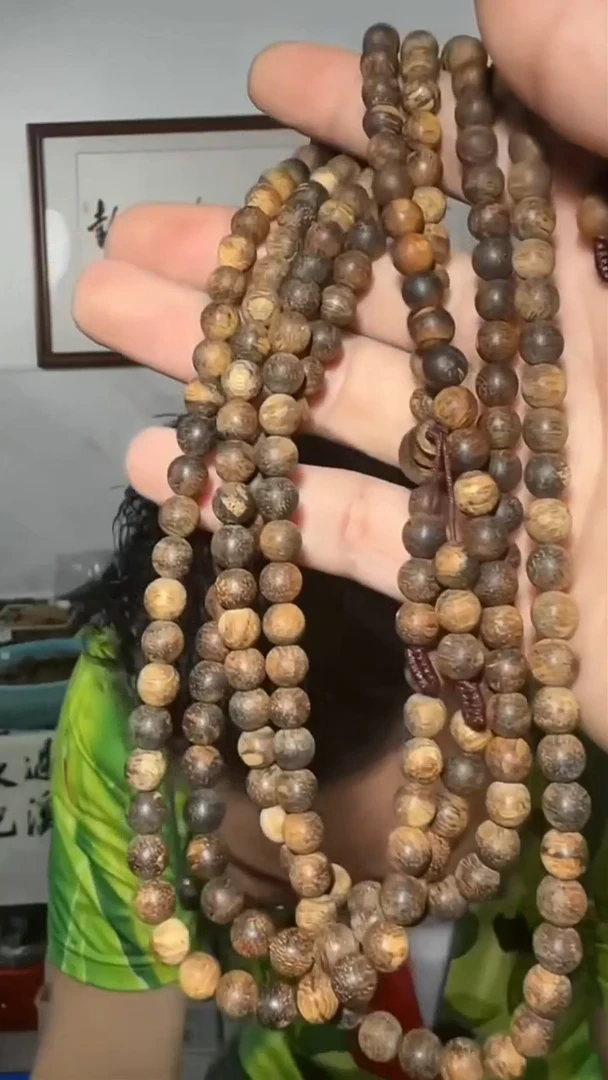 沉香手串a38号沉水大叻47g1.0多样性发一
