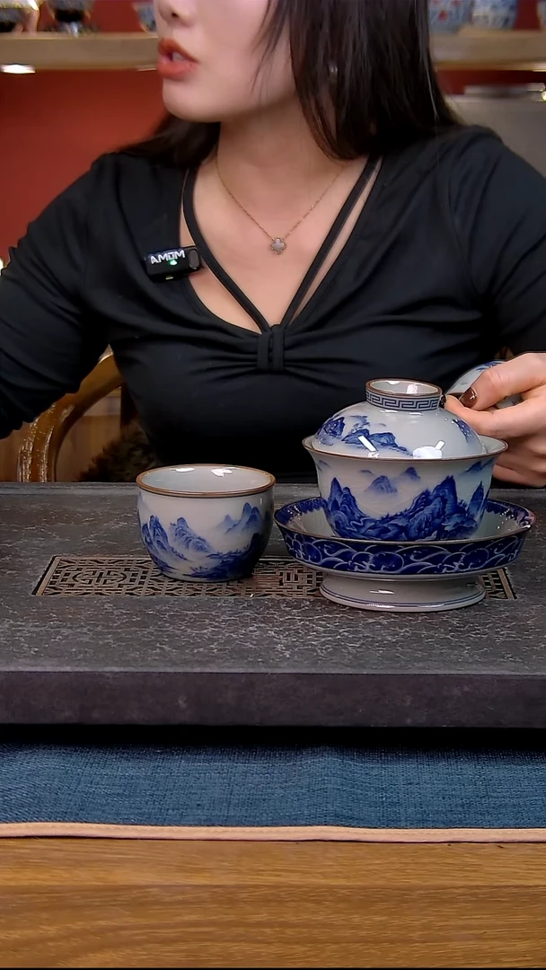 简装家用款2件套 老陶泥开片纹陶瓷茶具