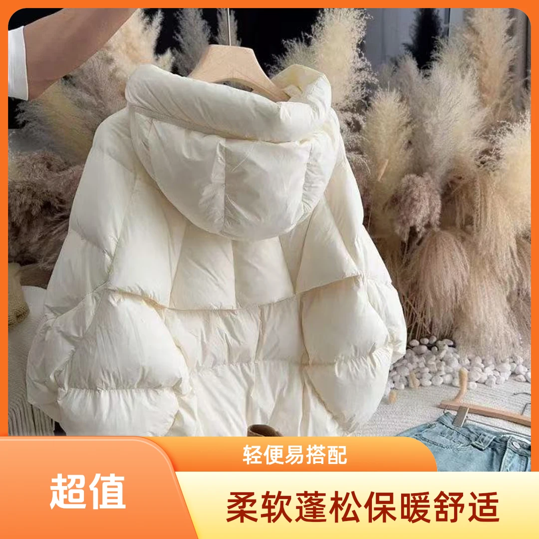 2025年新款冬季时尚简约短款棉服女时尚洋气宽松加厚保暖外套潮