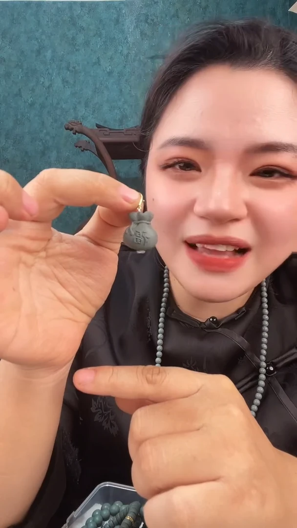 珠串青柠半夏小福袋配饰