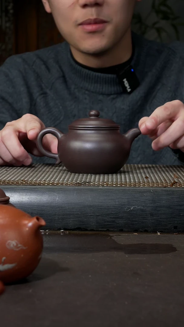 【闪购商品】紫砂茶壶莲子壶紫茄200cc