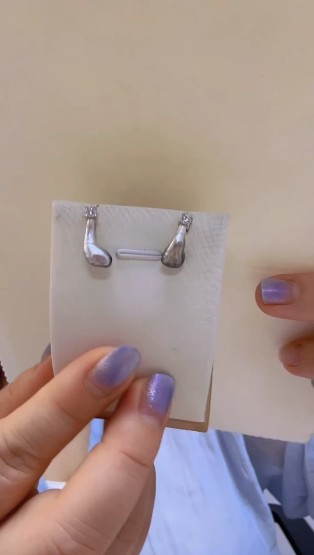 未镶嵌耳饰海水珍珠大溪地keshi6-7mm+S925银耳钉