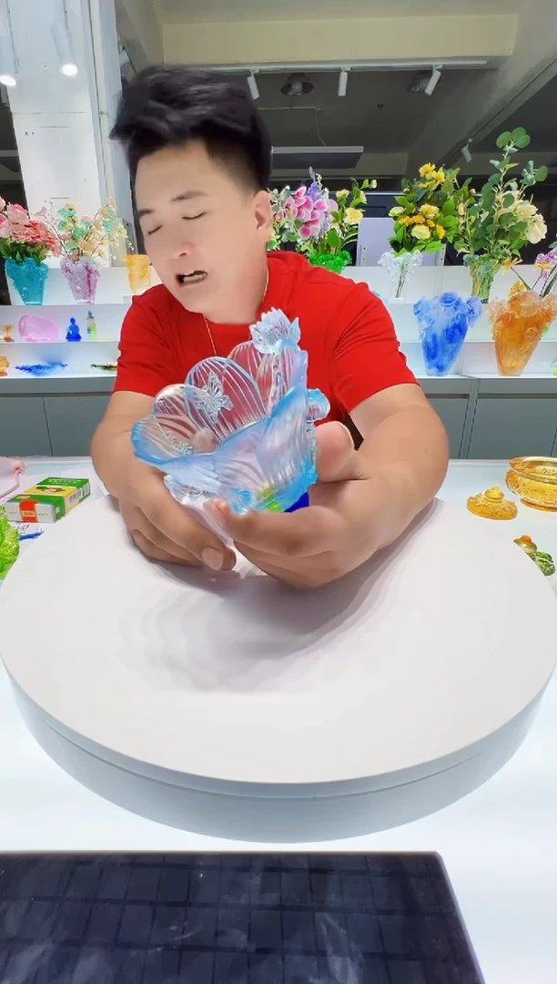 泥塑古法琉璃杯子