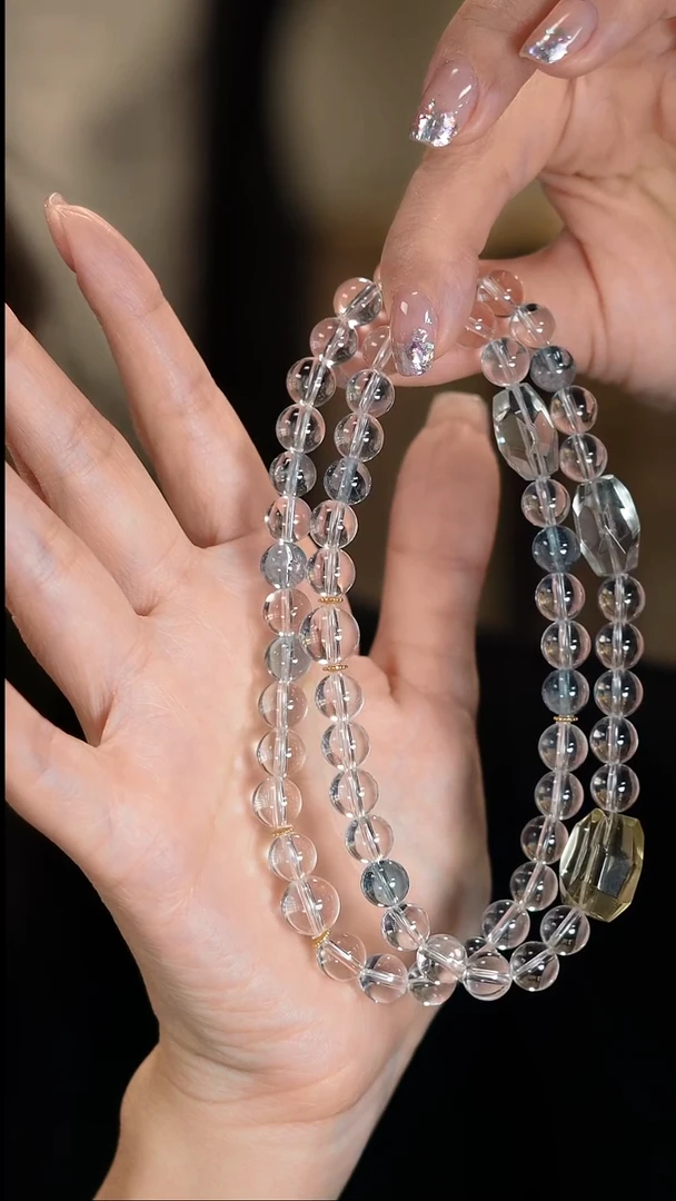 银S925镶嵌手串水晶露希