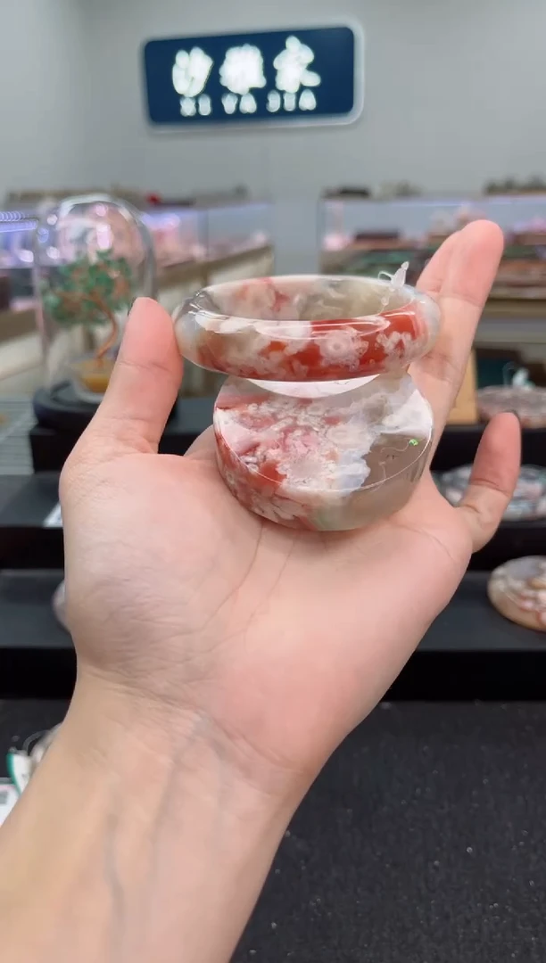 石英质玉手镯未镶嵌57圈口（赠品镯心）3s9