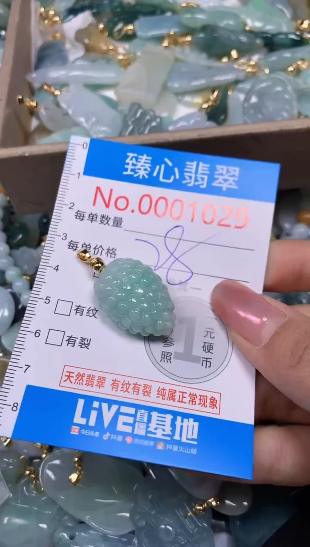 【闪购商品】翡翠颈饰未镶嵌含绳0001029