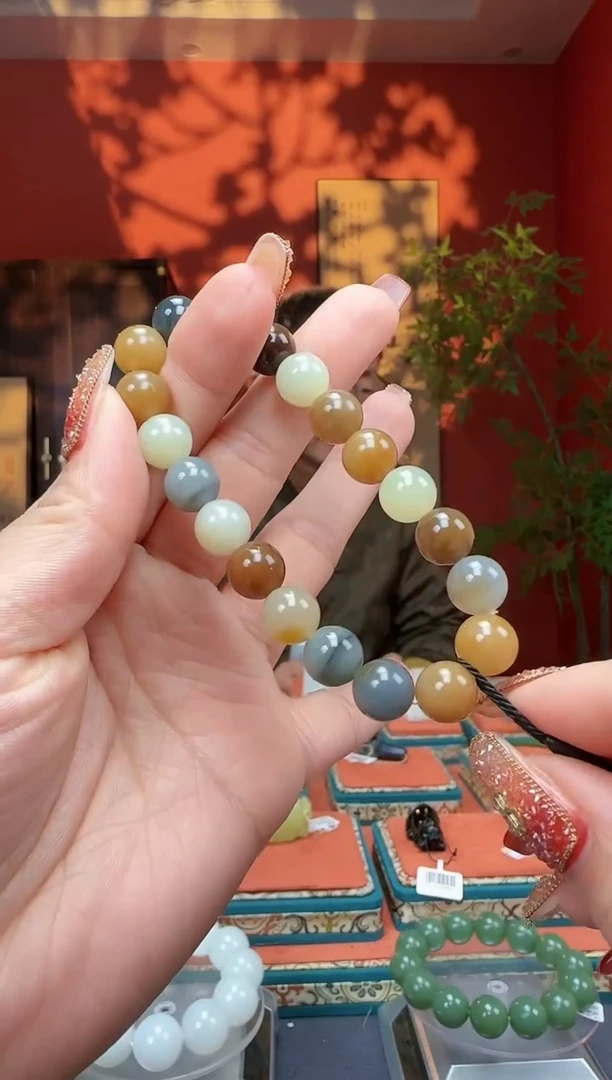 【闪购商品】和田玉手串未镶嵌手串卡10