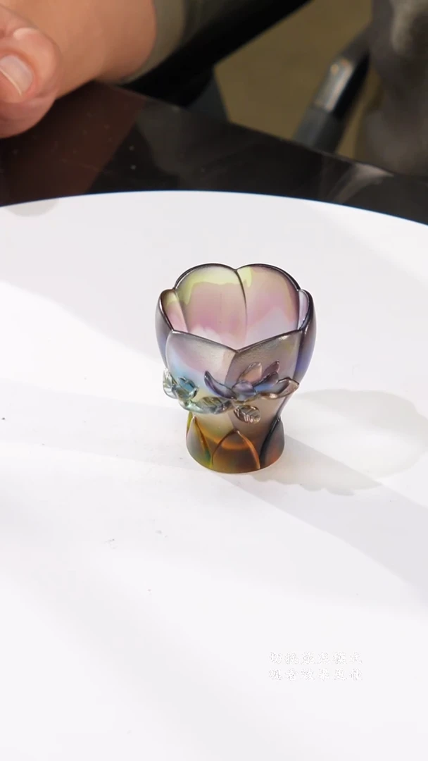 摆件0601116-1海棠茶杯