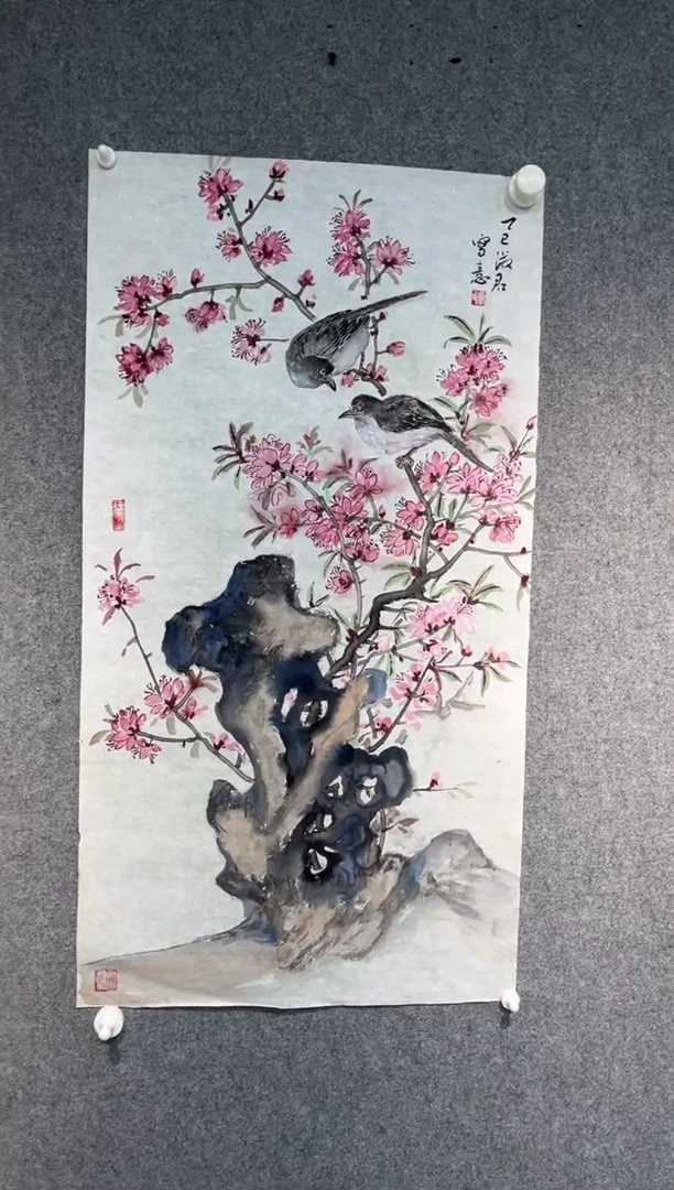 国画夏淑君老师小三尺