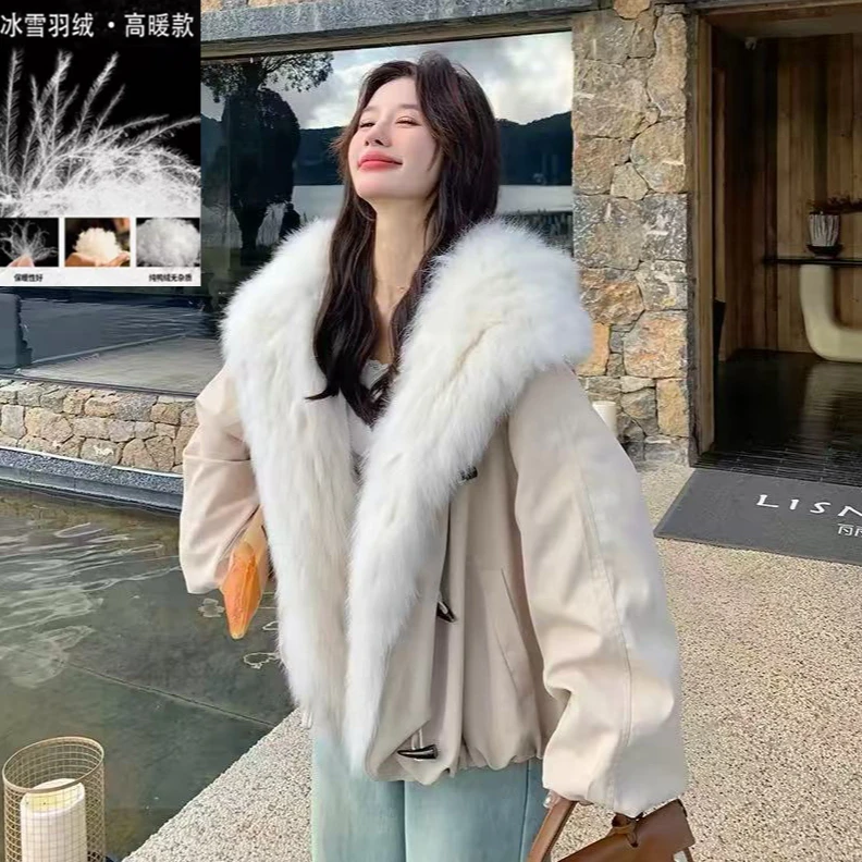 【大毛领羽绒服】冬季加厚保暖新款高档韩系百搭女装9729[FZS]C