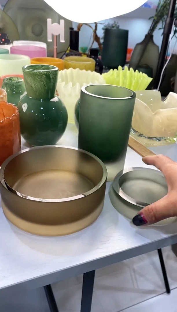 【闪购商品】琉璃慕忆家花瓶一套3