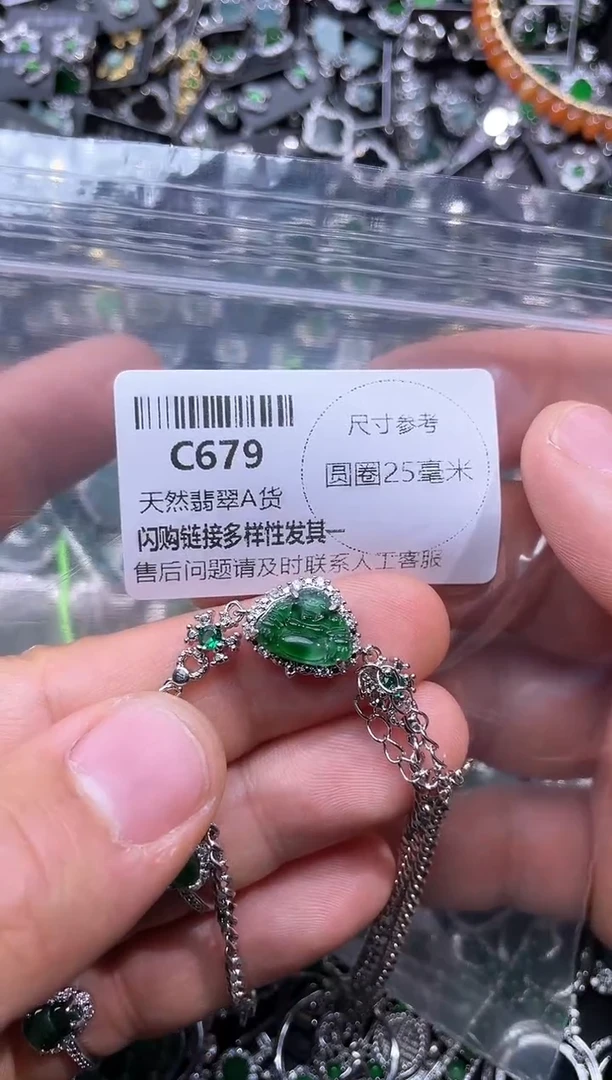 【闪购商品】翡翠颈饰未镶嵌C679手链