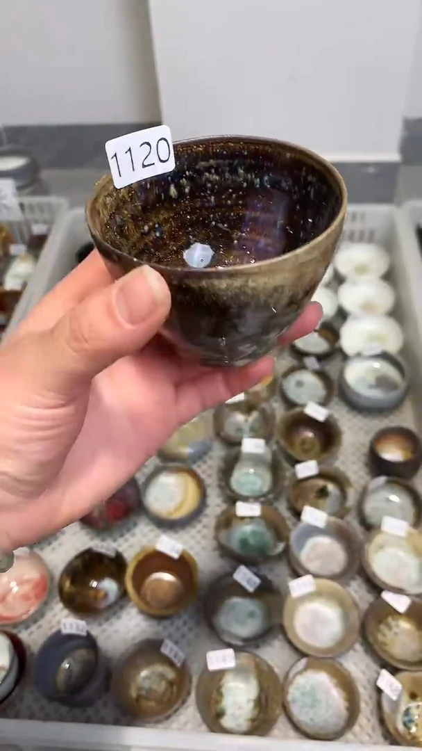 摆件陶景德镇柴烧茶具@@1120