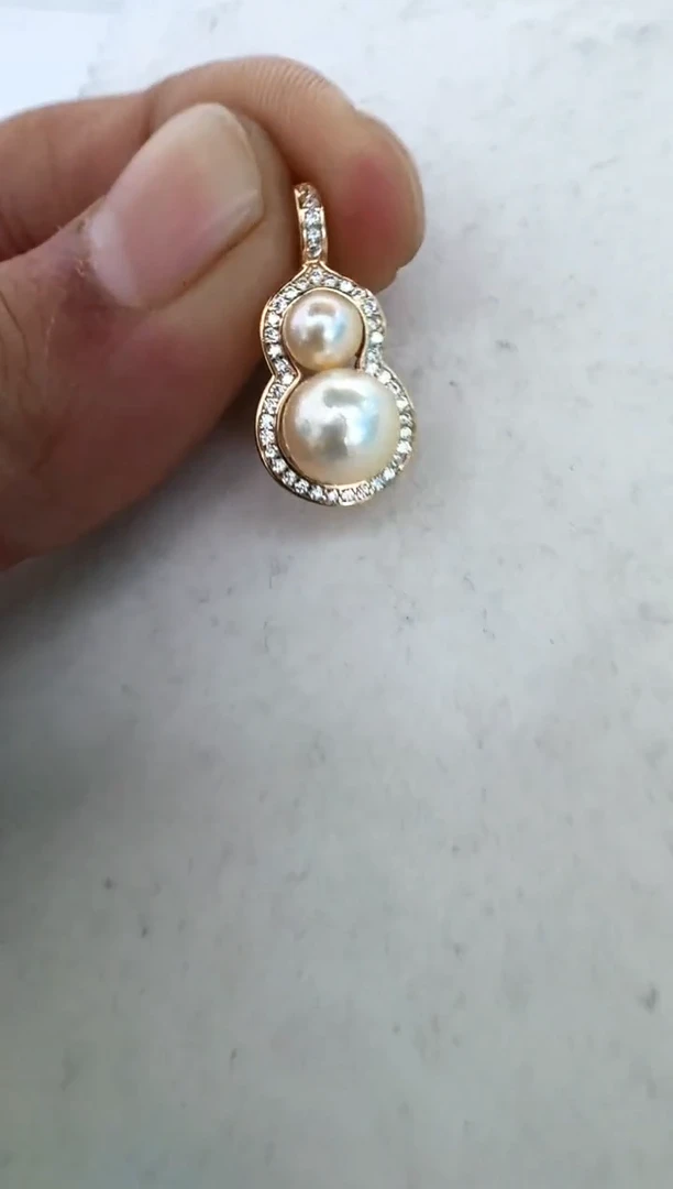 【闪购商品】海水珍珠颈饰银S925镶嵌吊坠