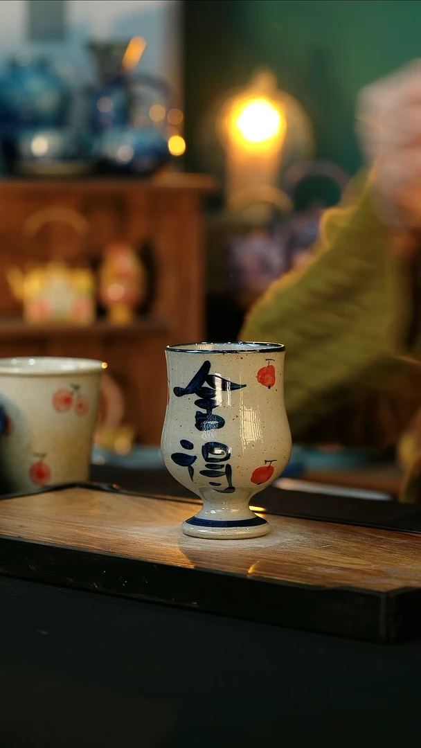 【闪购商品】杯手绘心瓷陶瓷浮力