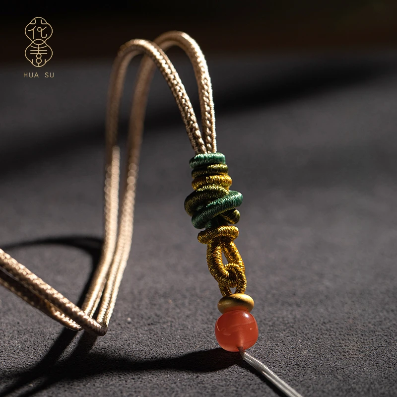 花素手工编绳项链挂绳半成品可穿吊坠绳子清新款高品质礼物