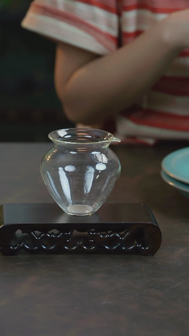 原产地原矿釉汝瓷-玻璃公道杯