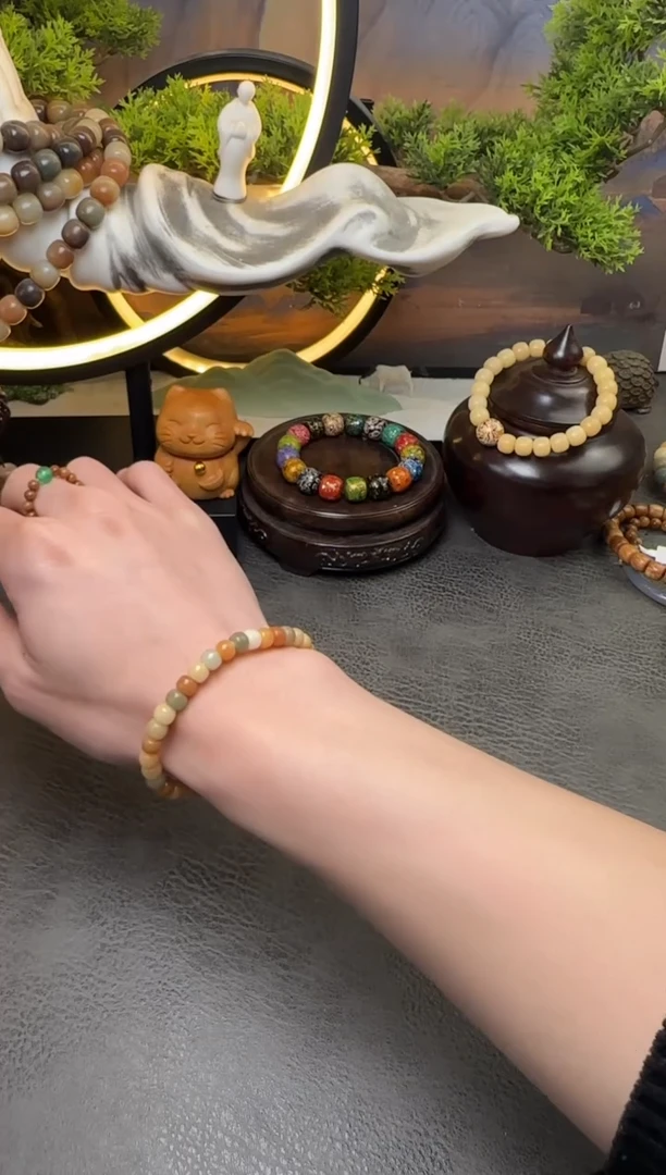 【闪购商品】菩提手串未镶嵌稻香玉米桶珠 单圈