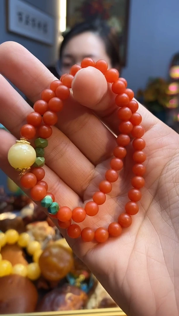 手串未镶嵌南红玛瑙手串双圈