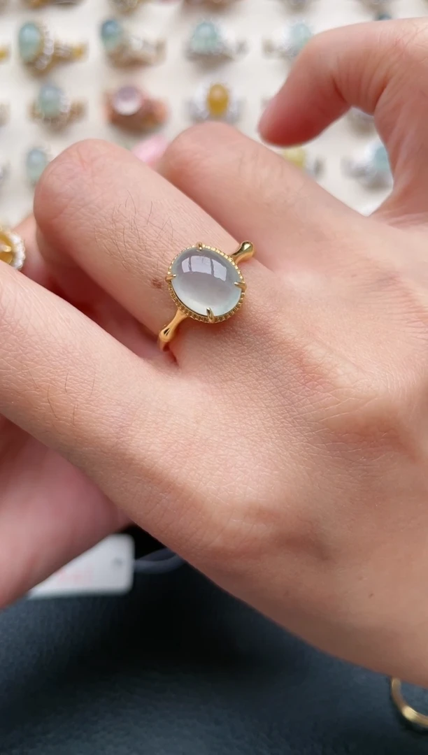 【闪购商品】翡翠戒指银S925镶嵌1111