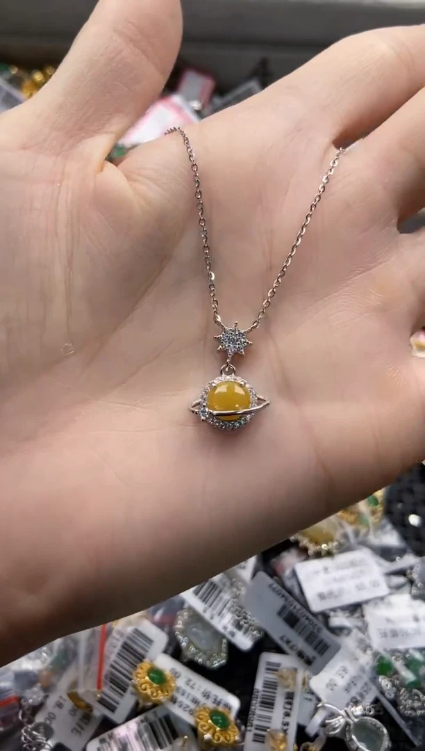 翡翠戒指银S925镶嵌9999---4