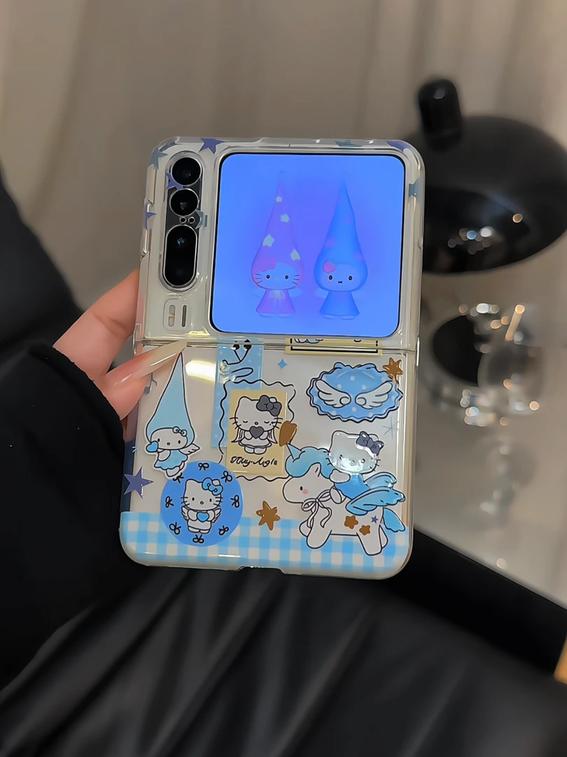 （华为PURAX系列）适用华为PURAX手机壳直边折叠屏防摔小众女天使kt