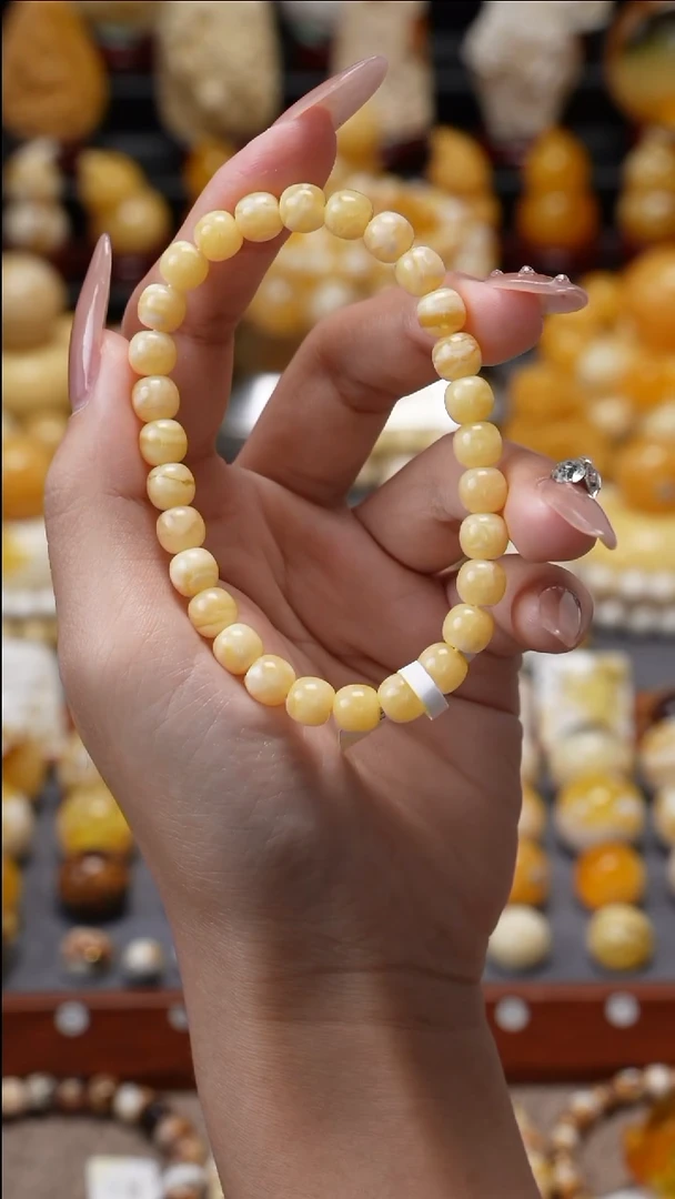 手链琥珀未镶嵌原矿天然琥珀蜜蜡