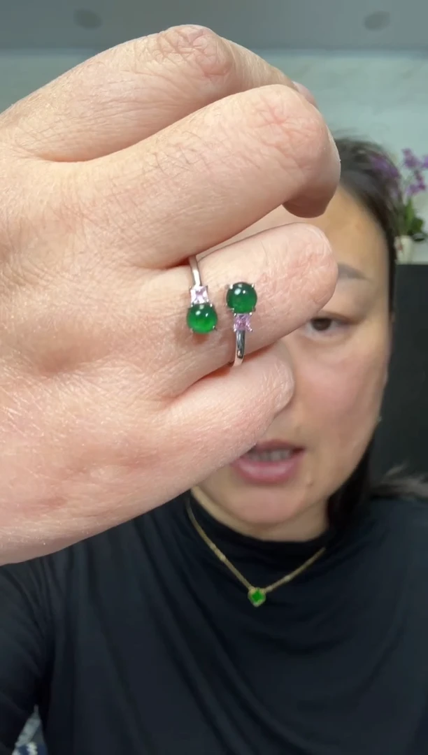 颈饰银S925镶嵌翡翠00003134