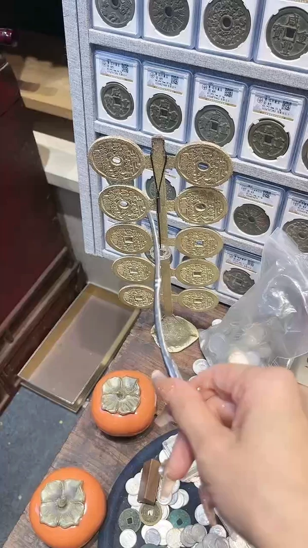 【闪购商品】铜当代民俗花钱 山鬼铃铛树