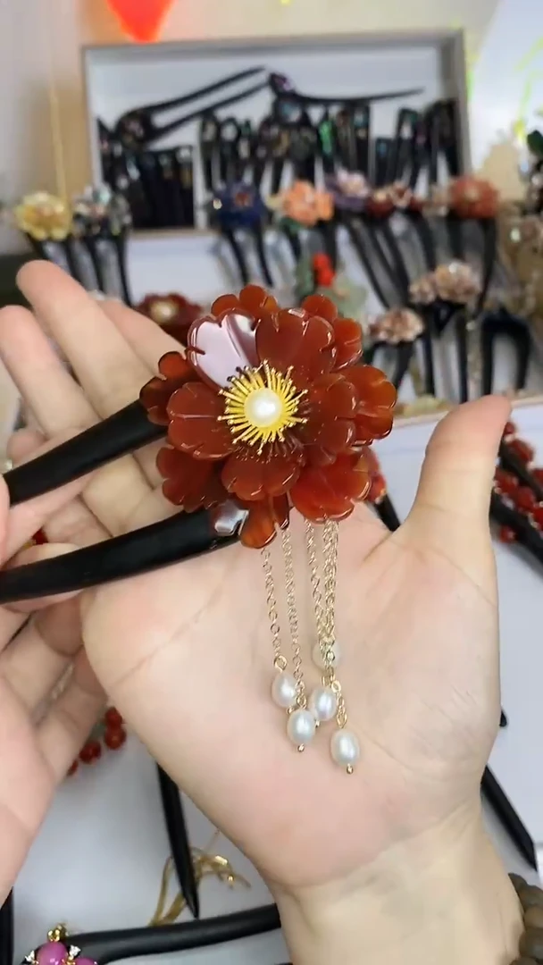 非金属木质?**?美丽发簪