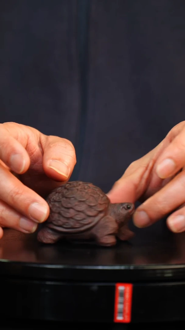 【闪购商品】紫砂茶宠紫色 小钱币龟