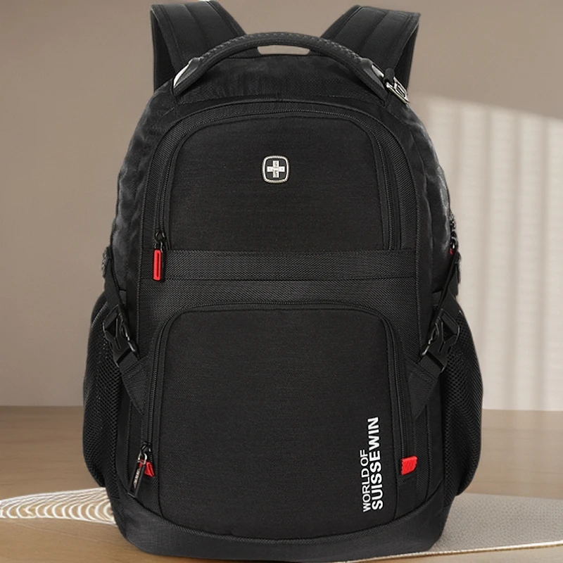 SUISSEWIN祥兴商务学生防水背包出差登山旅行男士双肩包SD8906