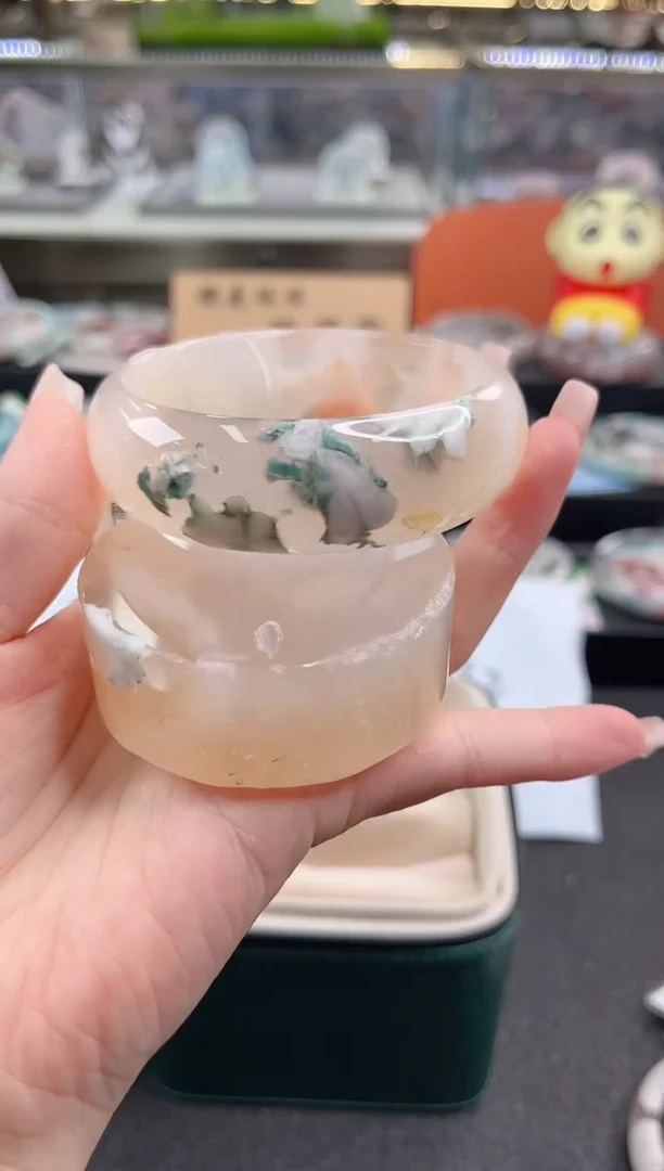 未镶嵌手镯石英质玉63圈口（赠品镯心）3S900476