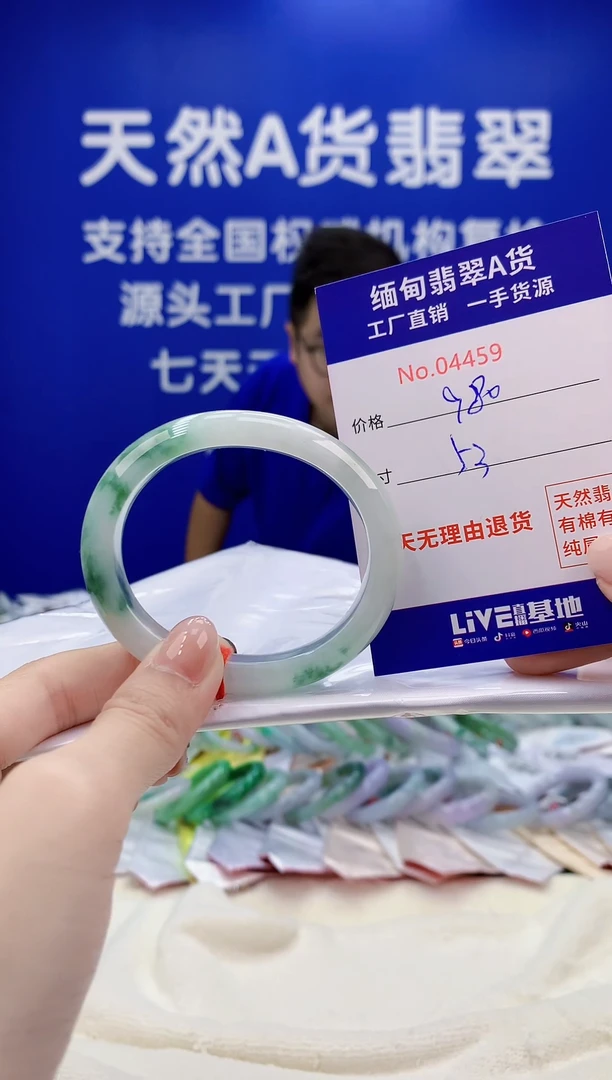 未镶嵌手镯翡翠天然翡翠A货4459