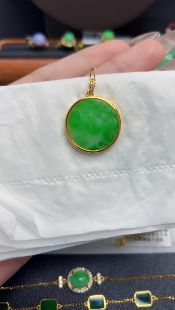 【闪购商品】翡翠颈饰银S925镶嵌Y缅料A货/多样性发货/一件